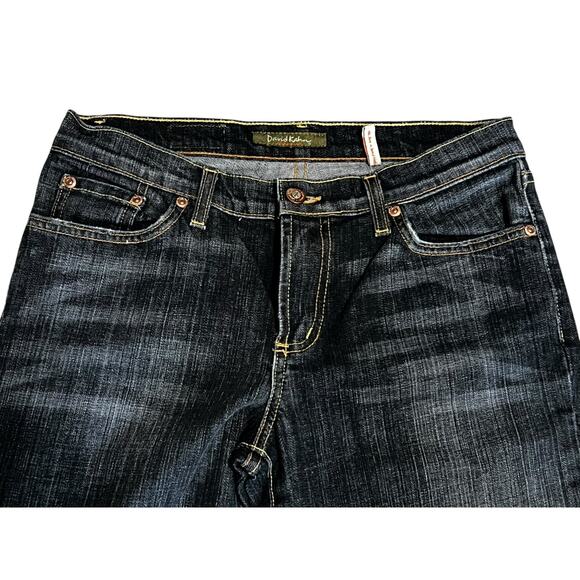 David Kahn Lauren Faded Black Denim Jeans Stretch Bootcut Women’s Size 8 - Picture 2 of 9